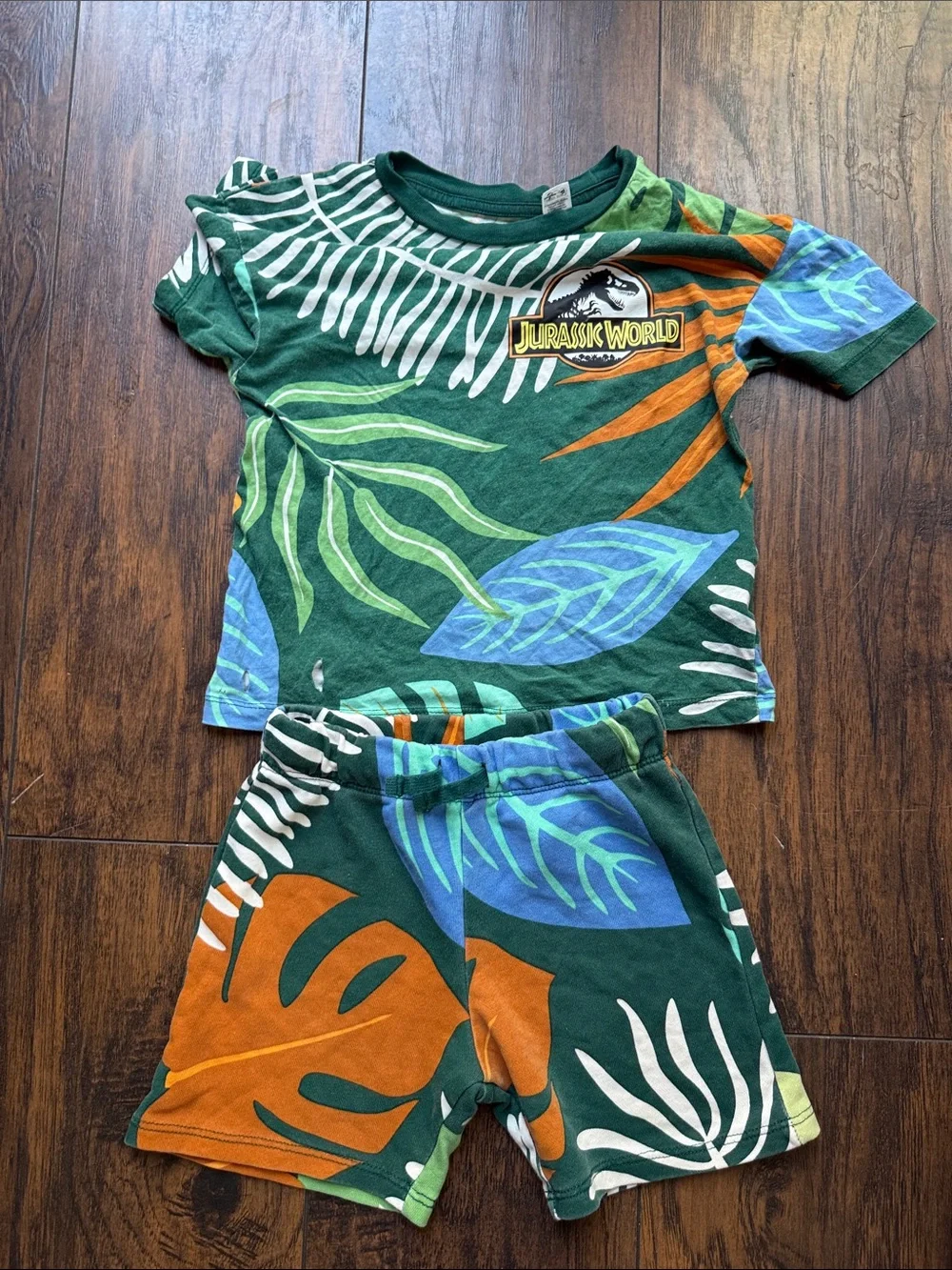 Jurassic park dinosaurs matching set shorts and shirt H&M